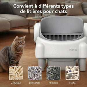 Litière autonettoyante connectée 76L | LUNA